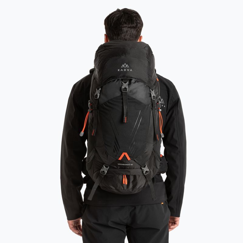 Kuprinė KADVA Vagabundo 40 l juoda 11