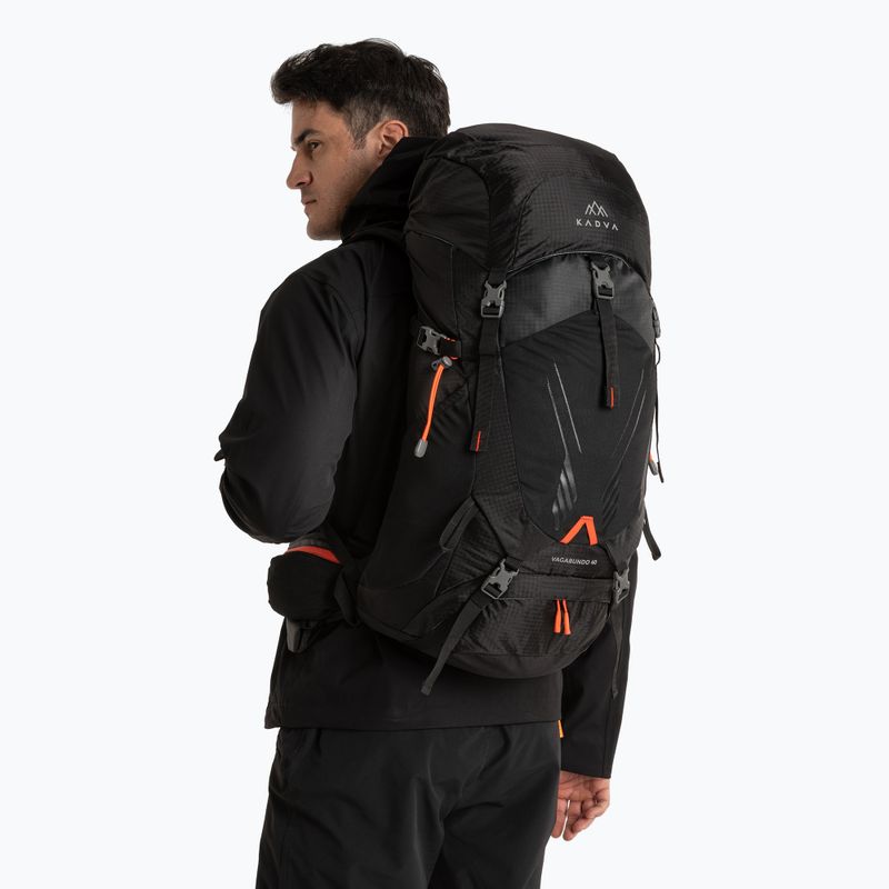 Kuprinė KADVA Vagabundo 40 l juoda 12