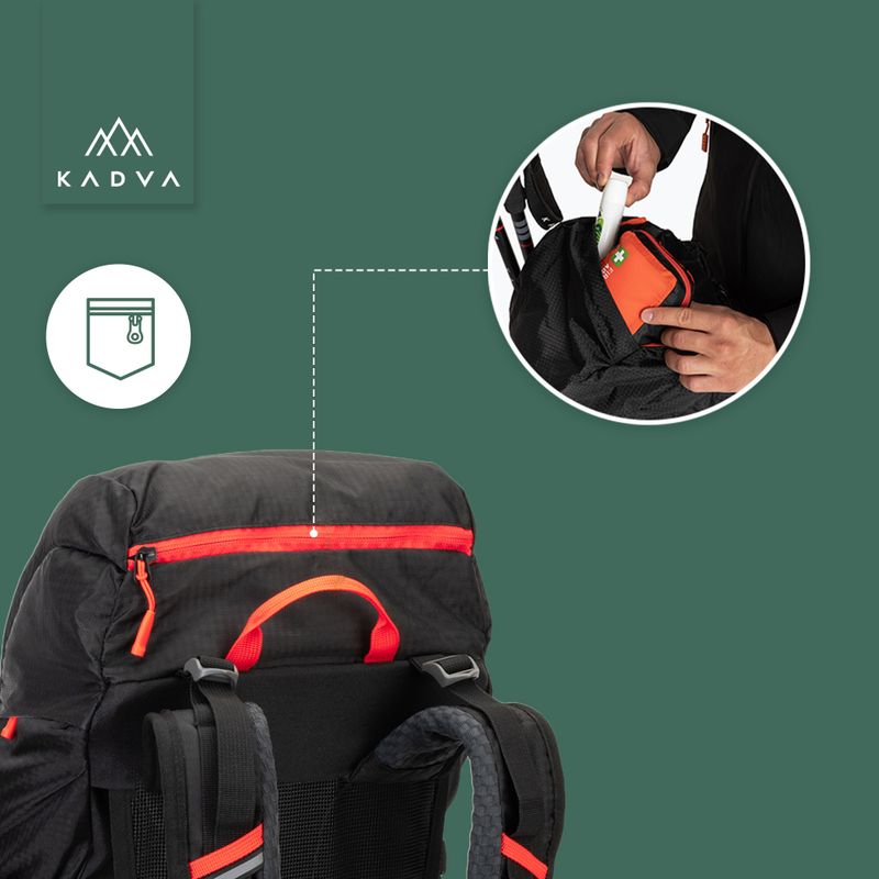 Trekkingo kuprinė KADVA Vagabundo 40 l juoda 27
