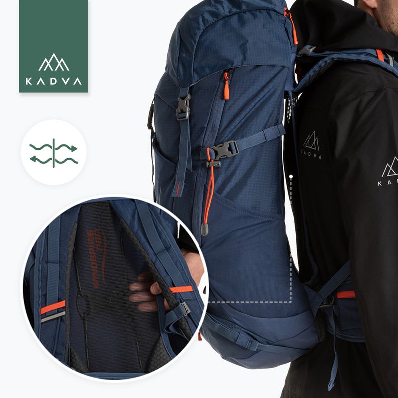 Trekkingo kuprinė KADVA Vagabundo 40 l mėlyna 26