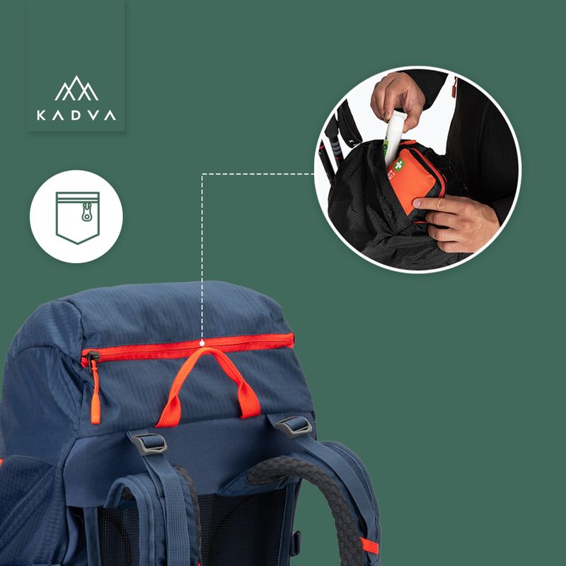 Kuprinė KADVA Vagabundo 40 l mėlyna 27