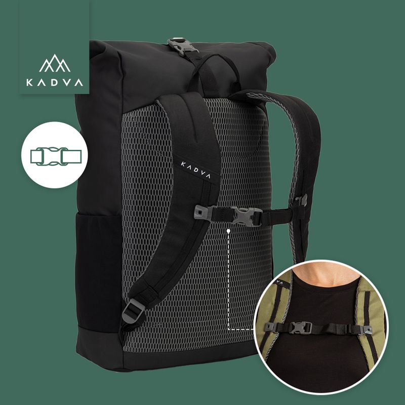 Miestinis kuprinė KADVA Companion 20 l juoda 8