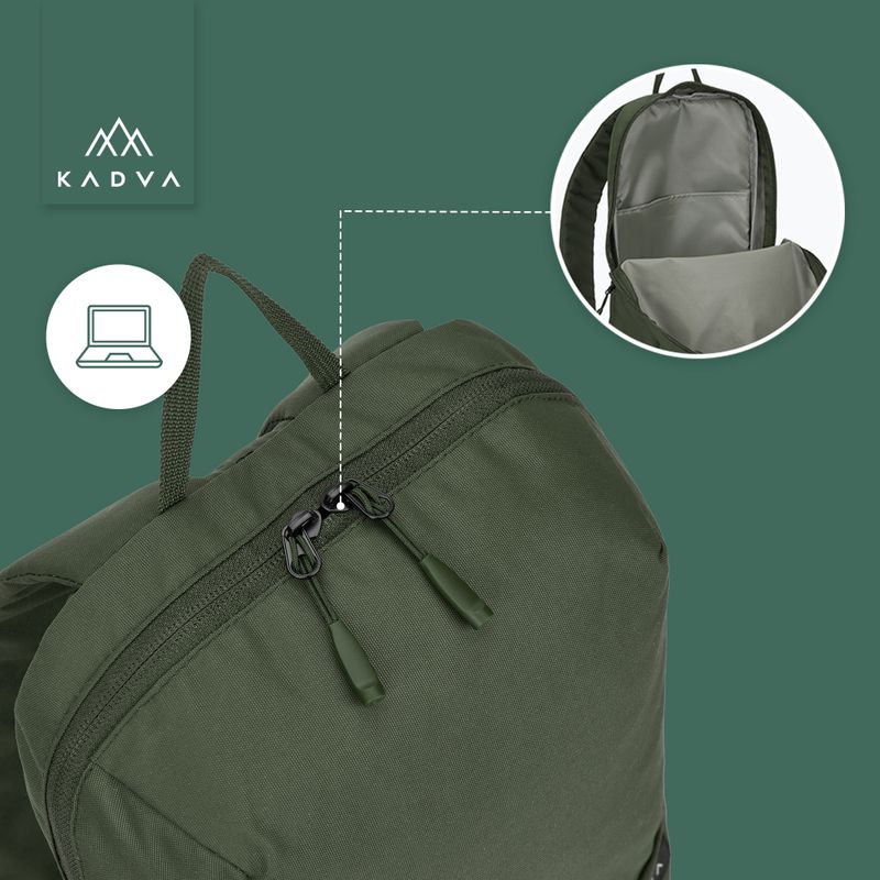 Miesto kuprinė KADVA CityQuest 9 l žalia 8