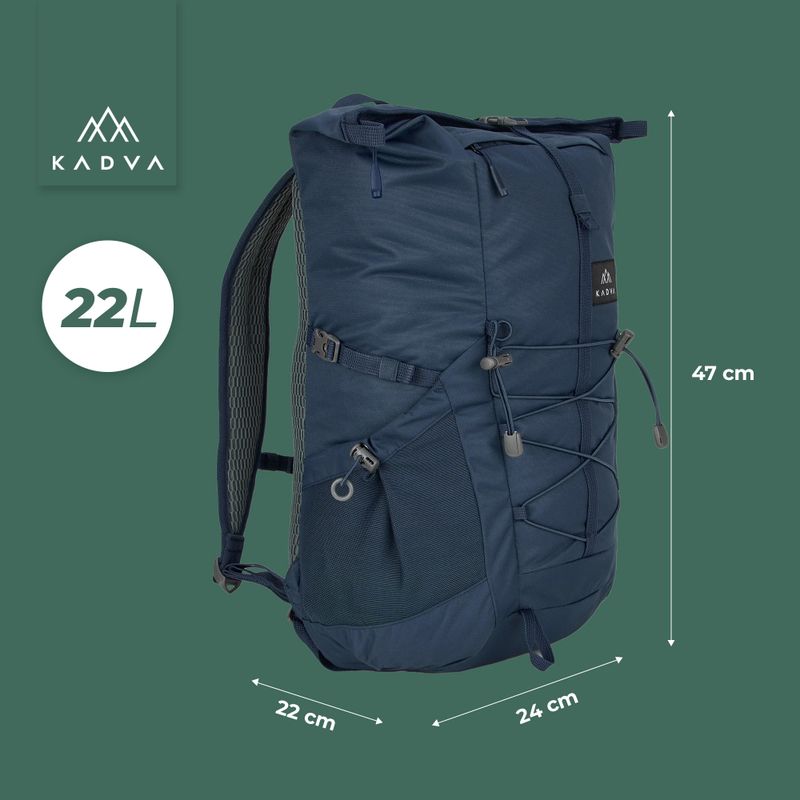 Miesto kuprinė KADVA CityQuest 22 l tamsiai mėlyna 23