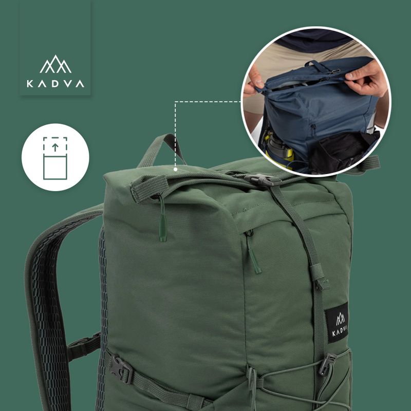 Miesto kuprinė KADVA CityQuest 22 l žalia 23