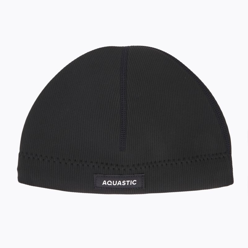 AQUASTIC Neopreninė kepurė Wintstick Beanie 3 mm juoda