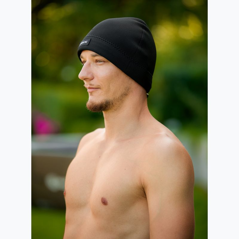 AQUASTIC Neopreninė kepurė Wintstick Beanie 3 mm juoda 2