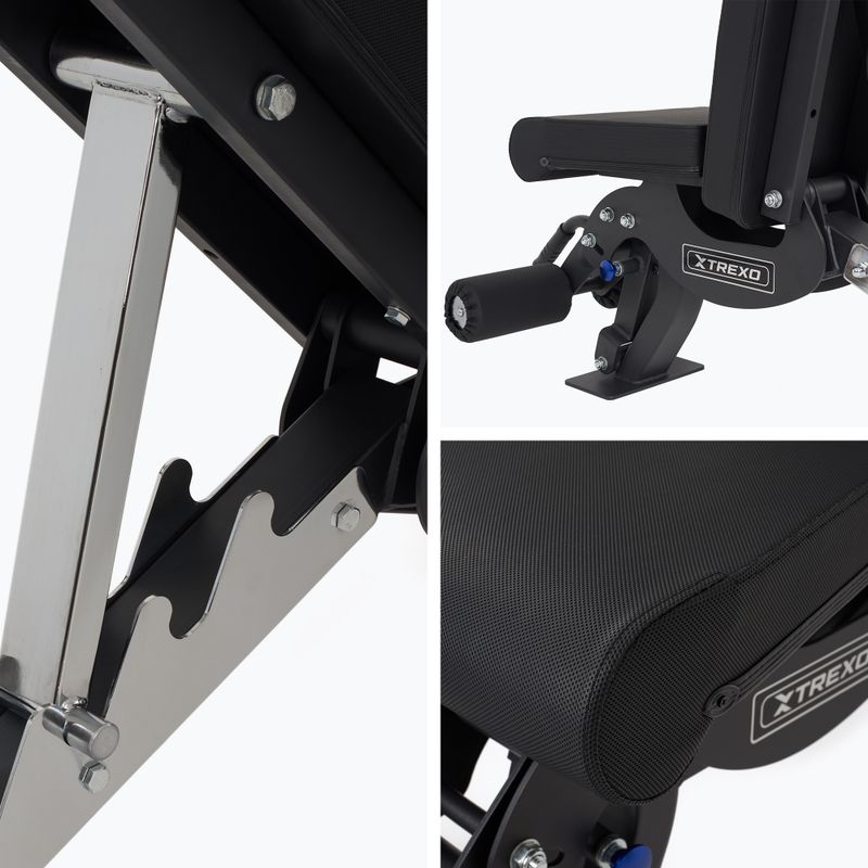 XTREXO treniruočių suolas "Ajax", juodas 6