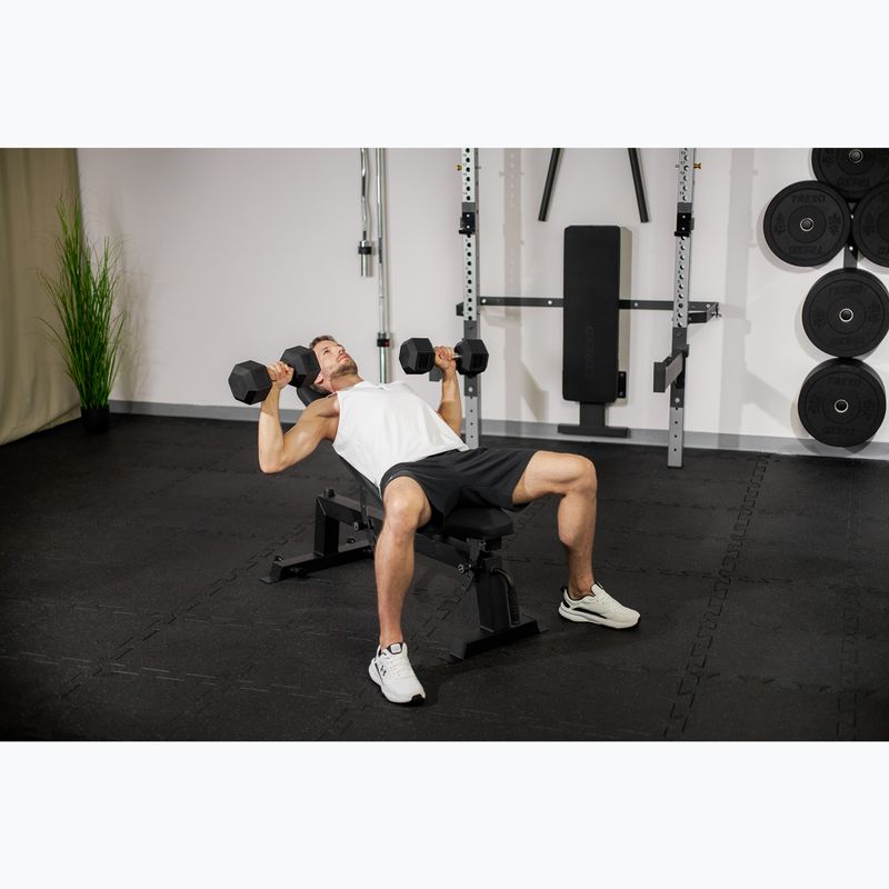 Treniruočių suolelis XTREXO B750 Reguliuojamas juodas 9