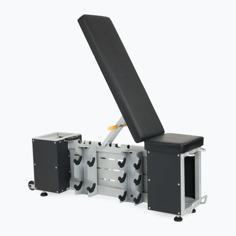 Treniruočių suolelis XTREXO Storage Juodas reguliuojamas