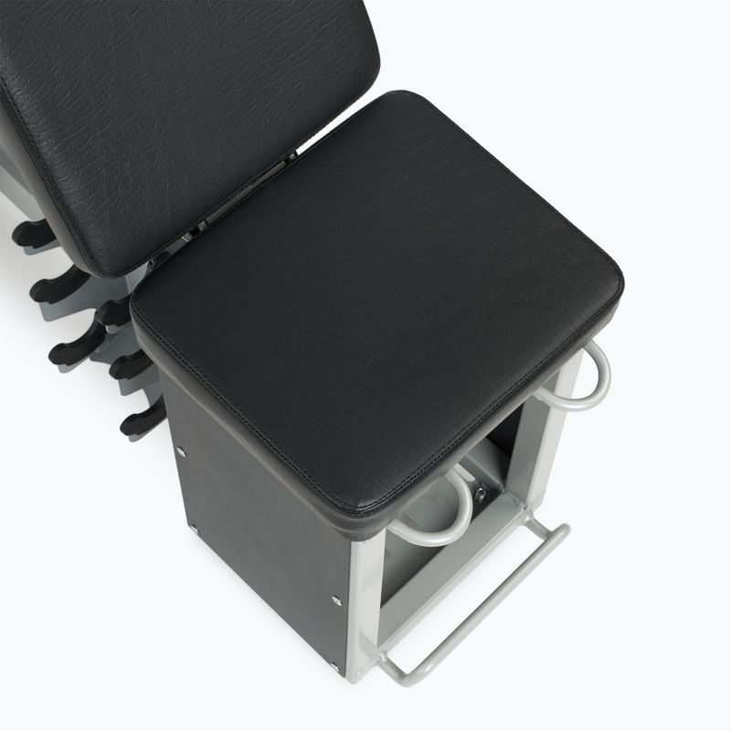 Rinkinys TREXO Suolelis Storage + Hanteliai Hex juodas 12