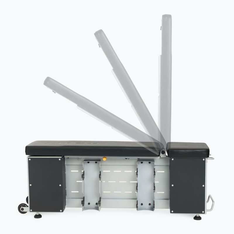 Rinkinys TREXO Suolelis Storage + Hanteliai Hex juodas 9
