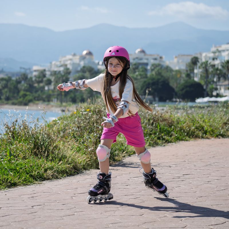 Vaikiški riedučiai/pačiūžos ATTABO Bladeroll reguliuojami juodi/violetiniai 15