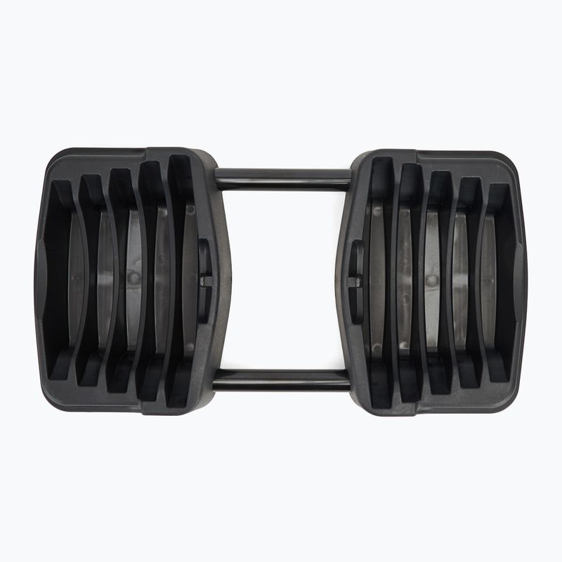 XTREXO stovas reguliuojamai štangai + hanteliai 2in1 TRX-ABD40 juodas 3