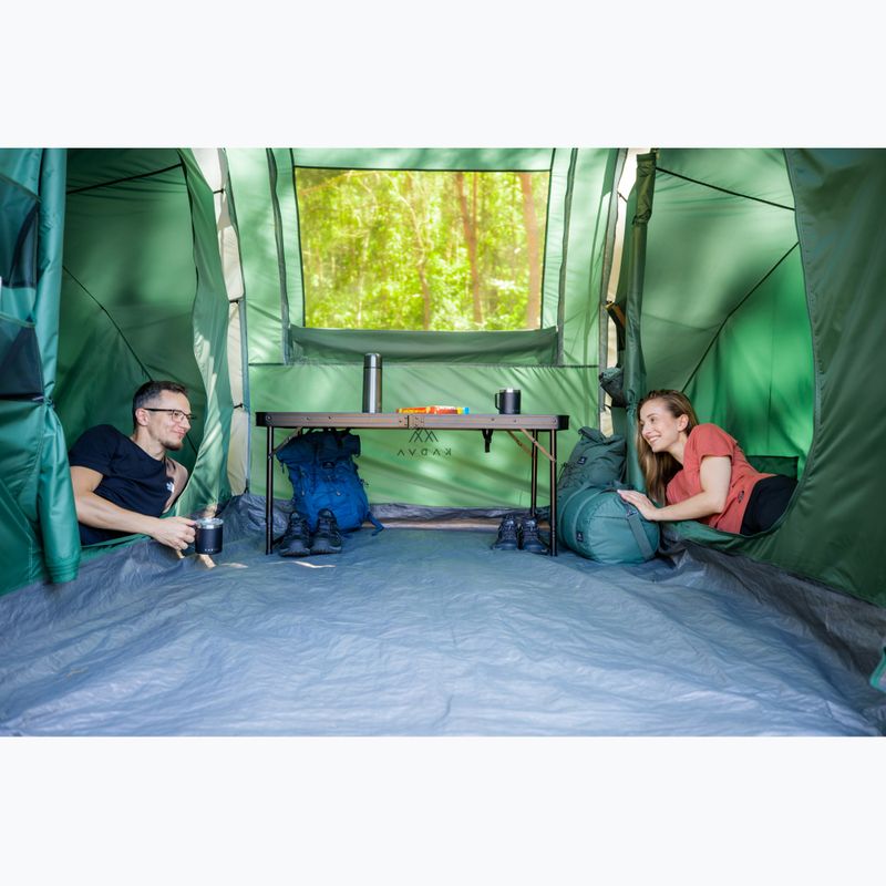 4 vietų kempingo palapinė KADVA Kavio 4.2 žalia 18