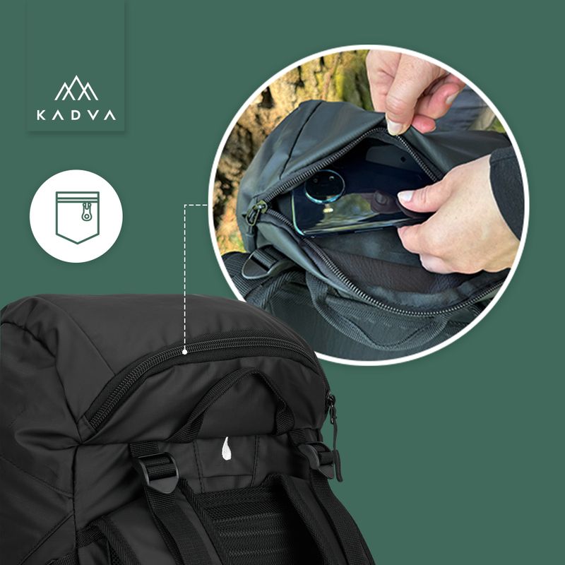 Turistinė kuprinė KADVA Mundoro 35 l juoda 15