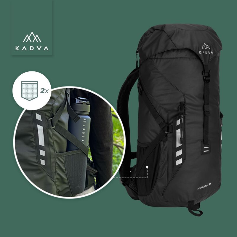 Turistinė kuprinė KADVA Mundoro 35 l juoda 16