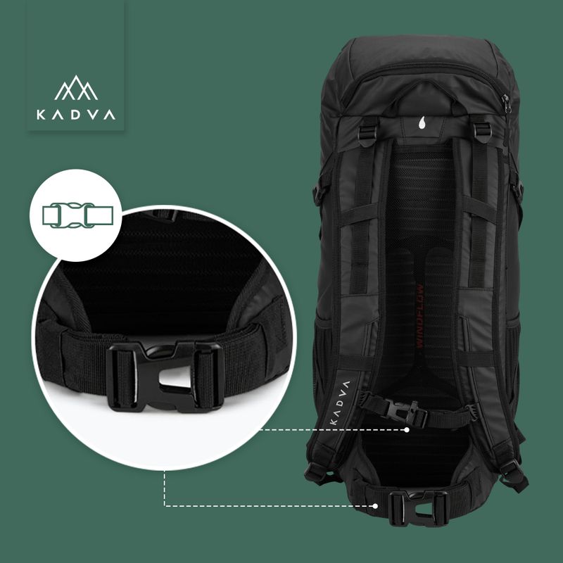 Turistinis kuprinė KADVA Mundoro 35 l juoda 19