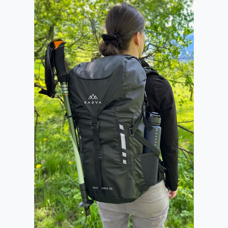 Turistinė kuprinė KADVA Mundoro 35 l juoda 12