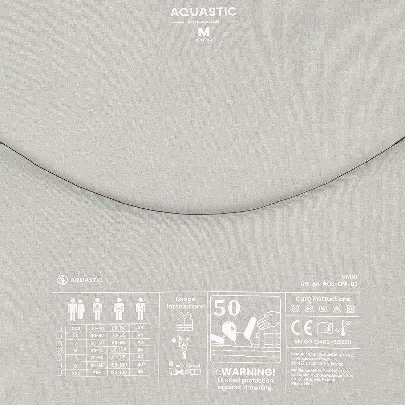 Apsauginė liemenė AQUASTIC Omni 50N juoda 6