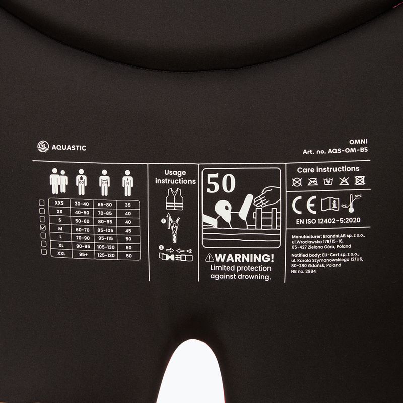 Apsauginė liemenė AQUASTIC Omni 50N rožinė 6