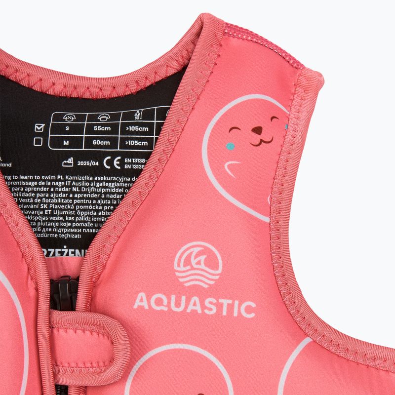 AQUASTIC Junior vaikiška plūduriavimo liemenė rožinė 3