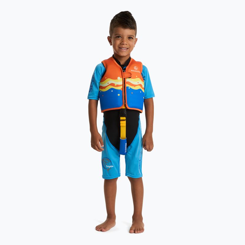 Apsauginė liemenė AQUASTIC Junior oranžinė/mėlyna 4