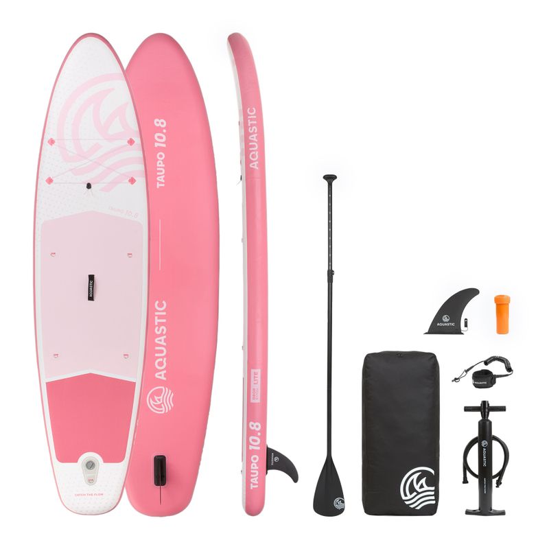 Rinkinys lenta SUP pripučiama AQUASTIC Taupo 10'8" allround rožinė 18