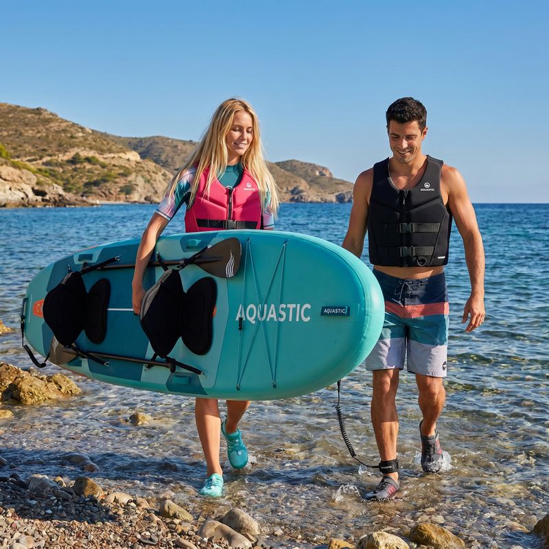 Rinkinys lenta SUP pripučiama AQUASTIC Tourer 12'0" 2-os žalia 22