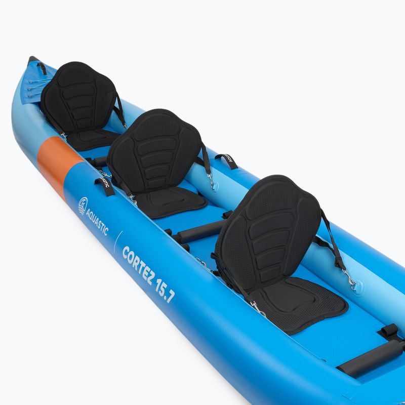Pripučiama 3‑vietė baidarė AQUASTIC Cortez 15'7" hybrid blue 11