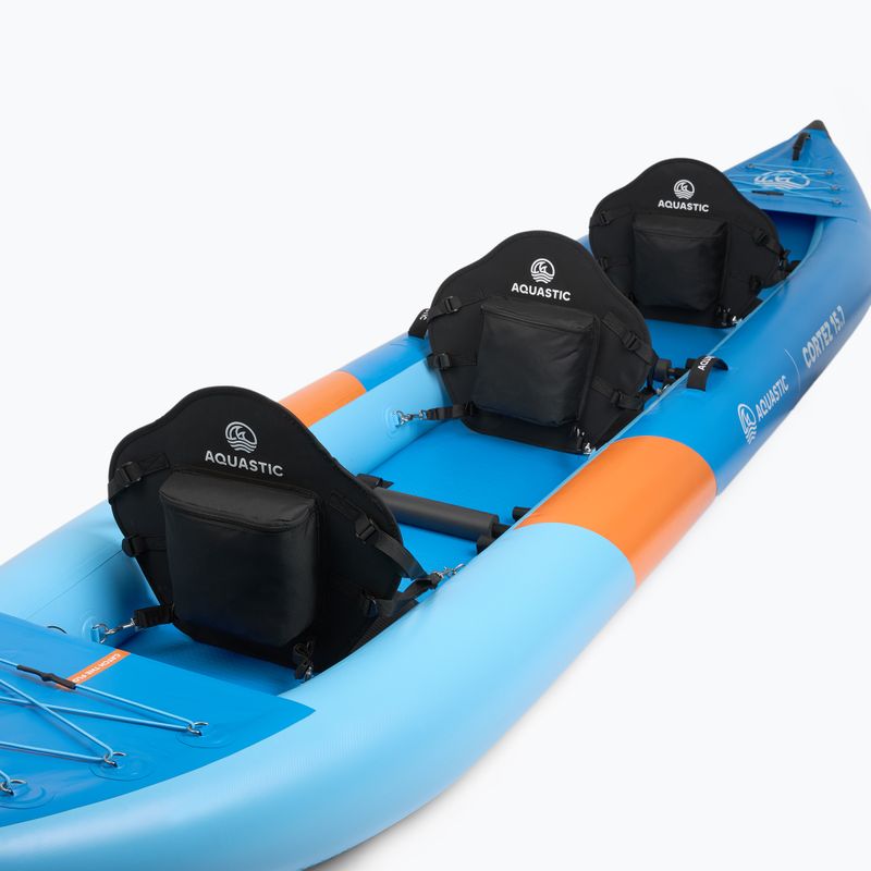 Pripučiama 3‑vietė baidarė AQUASTIC Cortez 15'7" hybrid blue 12