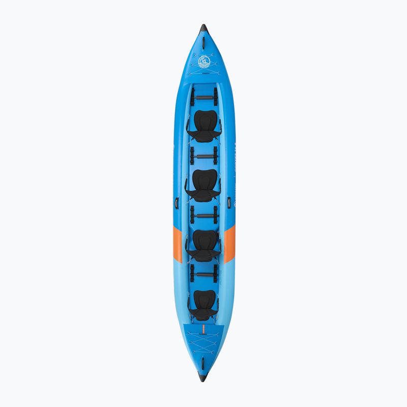Pripučiamas kajakas 4-osobowy AQUASTIC Cortez 16'9" hybrid blue 3