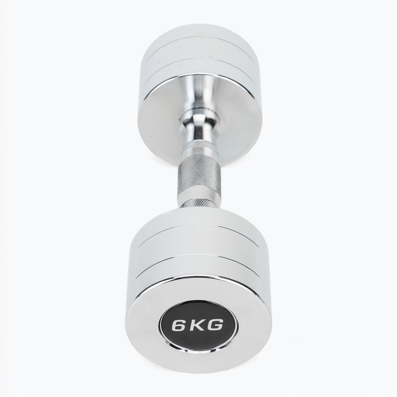 Chromuoti hanteliai XTREXO 2x6 kg sidabriniai 3