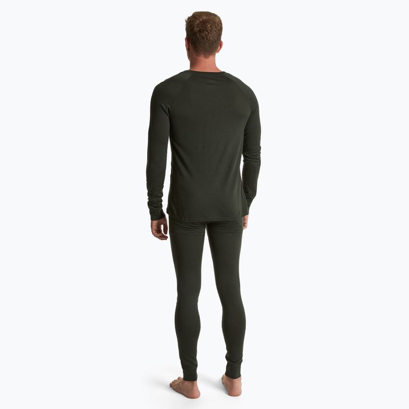 Vyriškų termoaktyvių apatinių komplektas WOOLCANO Merino 100% SET0540 žalias 2