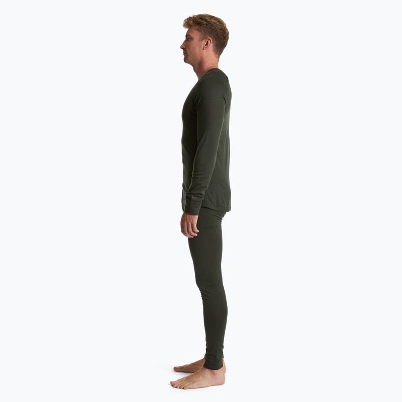 Vyriškų termoaktyvių apatinių komplektas WOOLCANO Merino 100% SET0540 žalias 3
