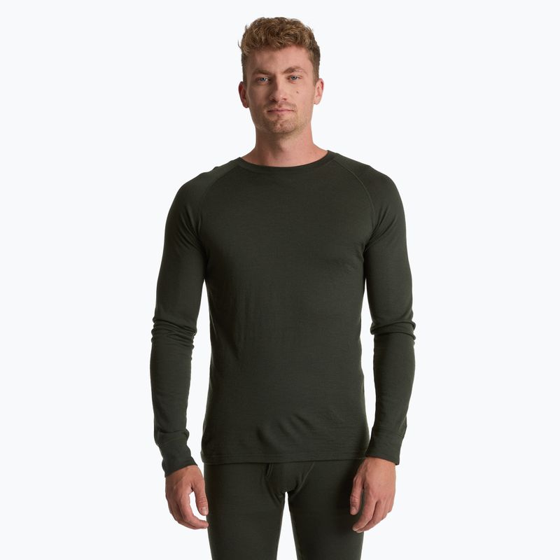 Vyriškų termoaktyvių apatinių komplektas WOOLCANO Merino 100% SET0540 žalias 4