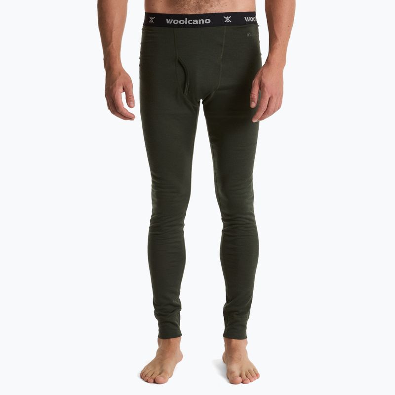 Vyriškų termoaktyvių apatinių komplektas WOOLCANO Merino 100% SET0540 žalias 8