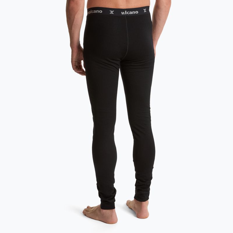 Vyriškos termoaktyvios kelnės WOOLCANO 100% Merion PANT0539 black 3
