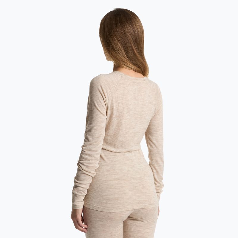 Moteriškų termoaktyvių apatinių komplektas WOOLCANO Merino 100% SET0543 smėlio spalvos 4