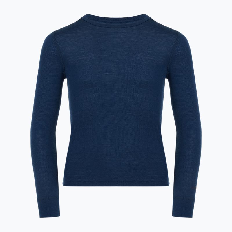 Vaikiškų termoaktyvių apatinių komplektas WOOLCANO Merino 100% SET0683 tamsiai mėlynas 4