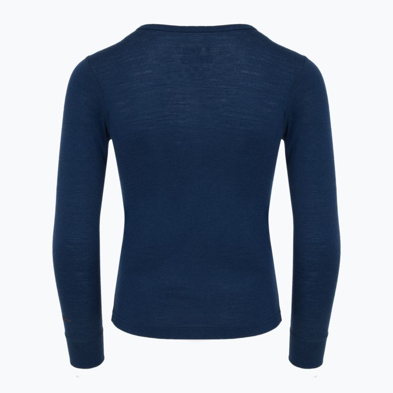 Vaikiškų termoaktyvių apatinių komplektas WOOLCANO Merino 100% SET0683 tamsiai mėlynas 5