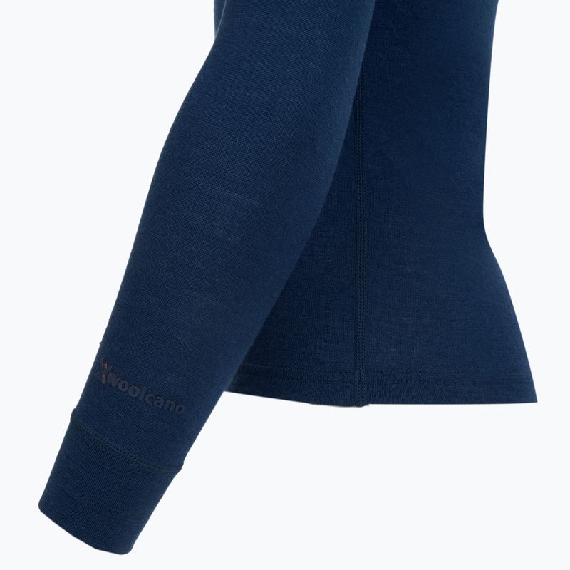 Vaikiškų termoaktyvių apatinių komplektas WOOLCANO Merino 100% SET0683 tamsiai mėlynas 6