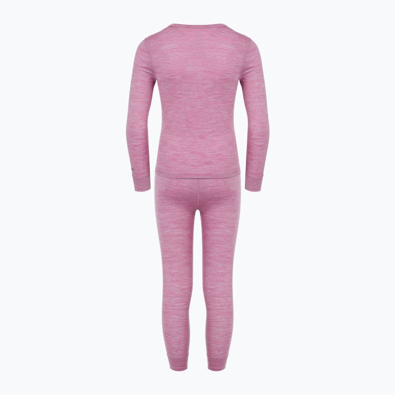 Vaikiškų termoaktyvių apatinių komplektas WOOLCANO Merino 100% SET0683 violetinis 3