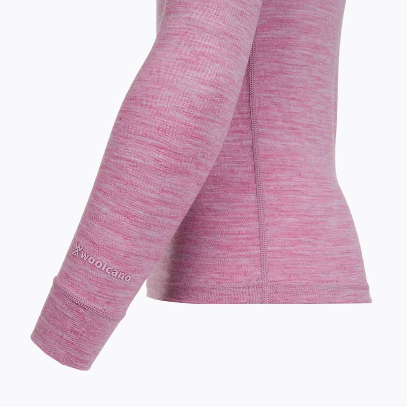 Vaikiškų termoaktyvių apatinių komplektas WOOLCANO Merino 100% SET0683 violetinis 6