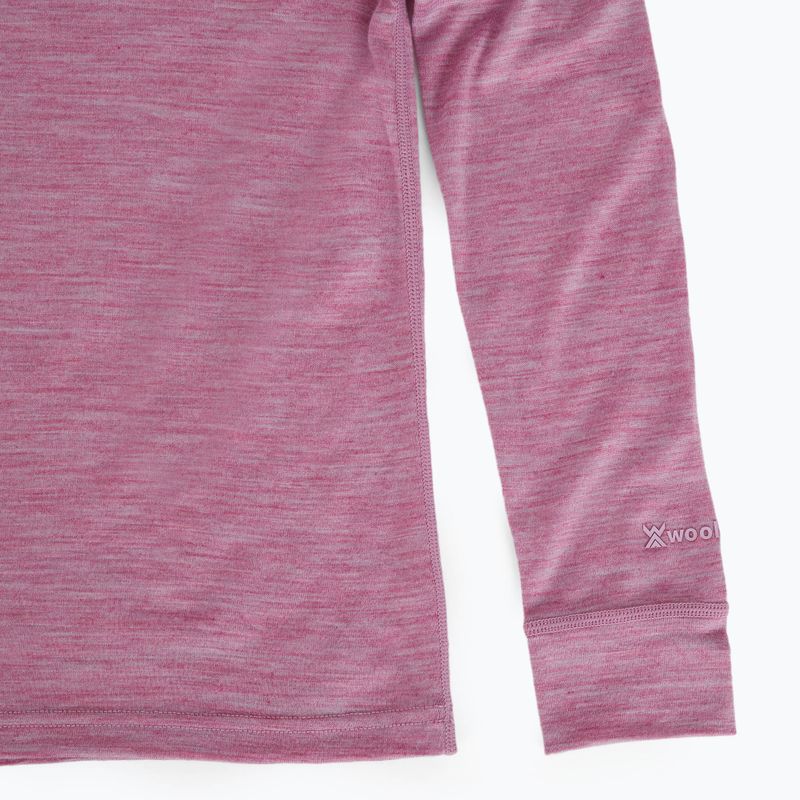 Vaikiškų termoaktyvių apatinių komplektas WOOLCANO Merino 100% SET0683 violetinis 7