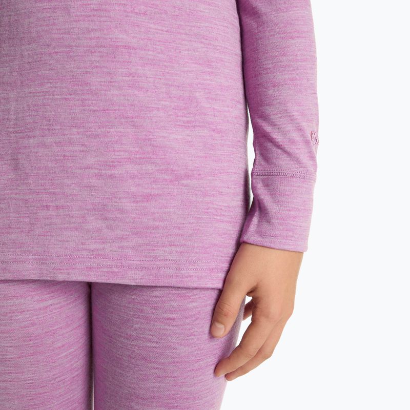Vaikiškų termoaktyvių apatinių komplektas WOOLCANO Merino 100% SET0683 violetinis 6