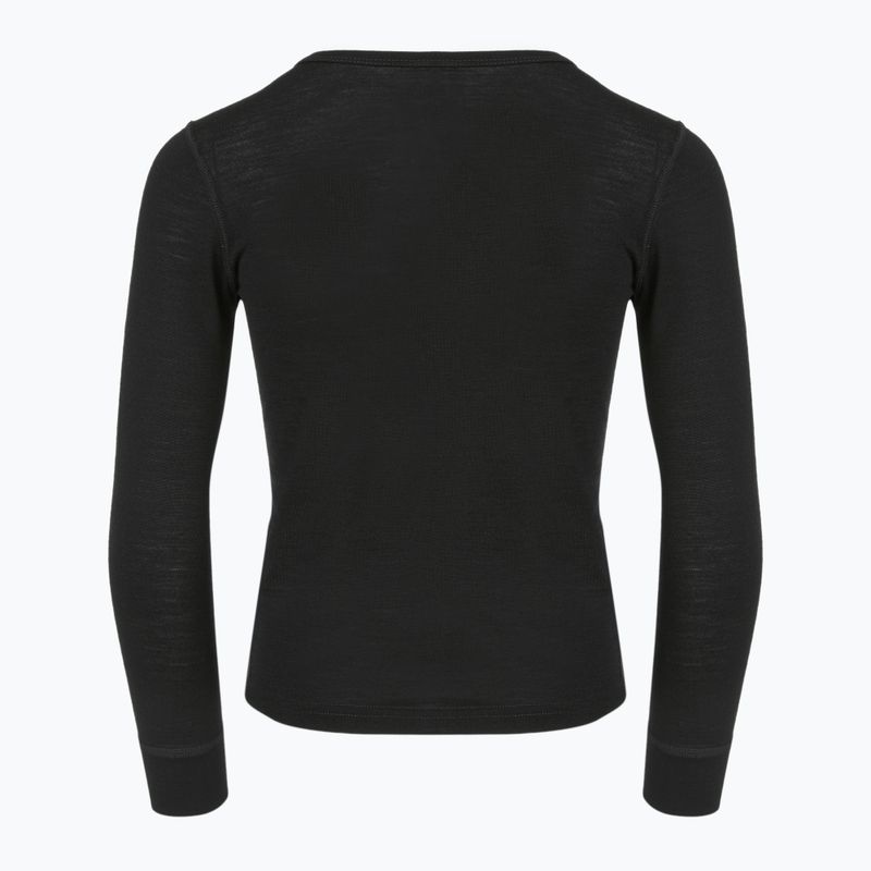 Vaikiškas termoaktyvus džemperis WOOLCANO  100% MERINO TOP00947 black 4