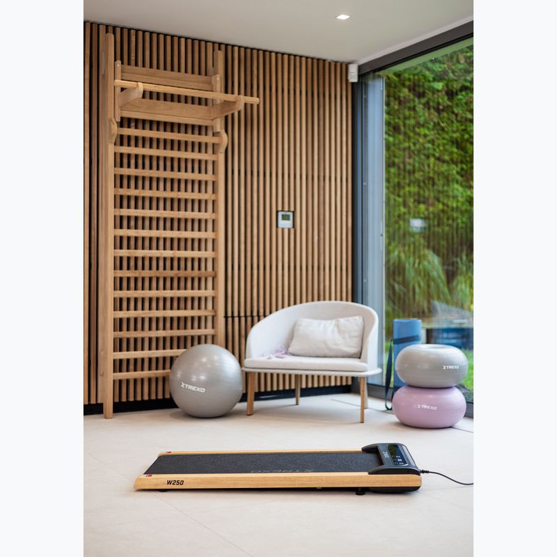 Elektrinis bėgimo takelis XTREXO TXO-W250 Walking Pad juodas/rudas 9