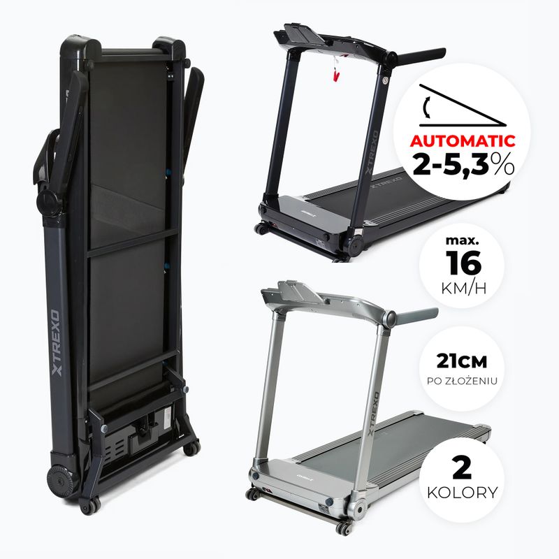 Elektrinis bėgimo takelis XTREXO TXO-X250-B juodas 3