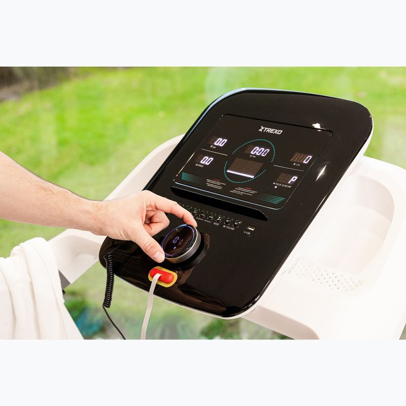 Elektrinis bėgimo takelis TREXO TXO-X350-W baltas 4
